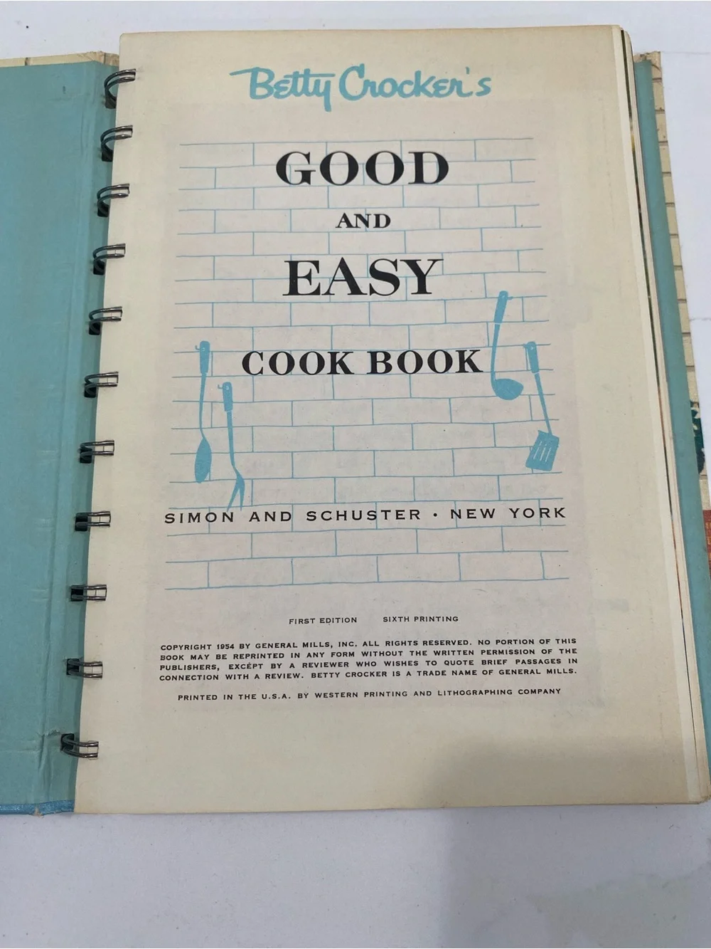 Betty Crocker Blue, Red, Yellow Cookbook Lot